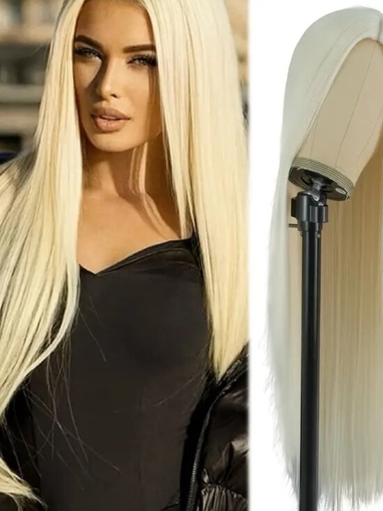 NEW 32 inch  blonde glueless wig - Picture 2 of 7